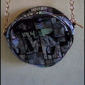 Black and grey Michelle obama purse!